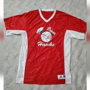 Sport Hawks #5 Fuentes Sz M Basketball Jersey T-Shirt Red White